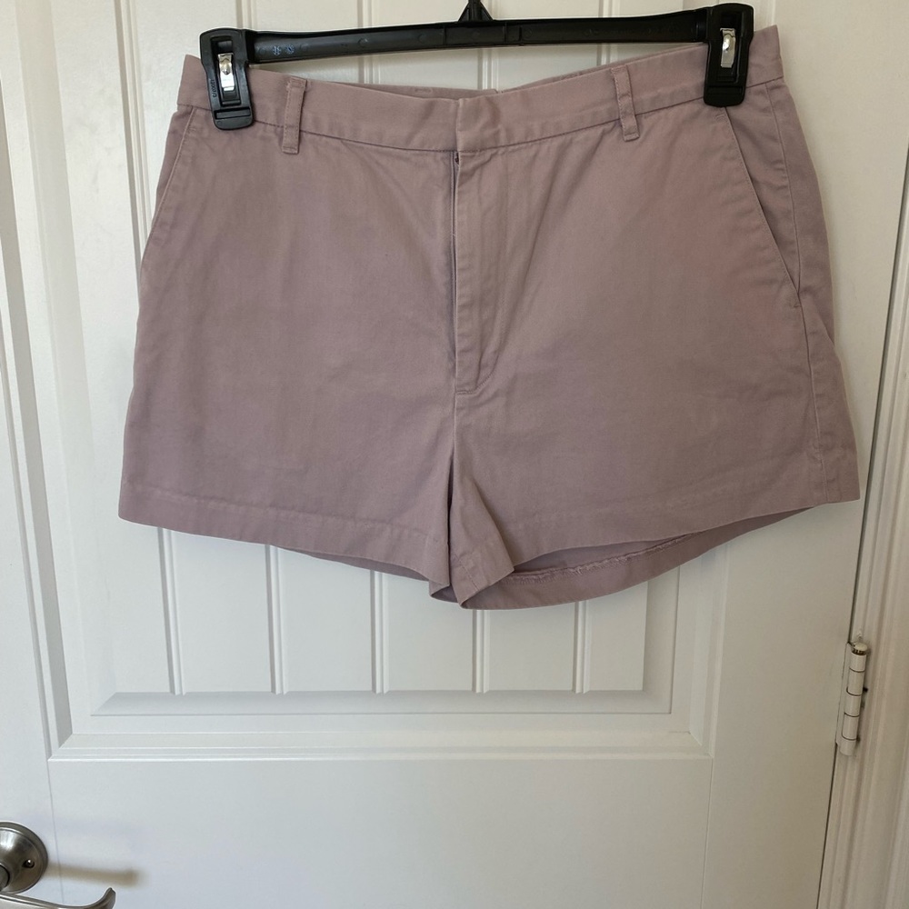 J Crew Mauve Twill shorts size 10